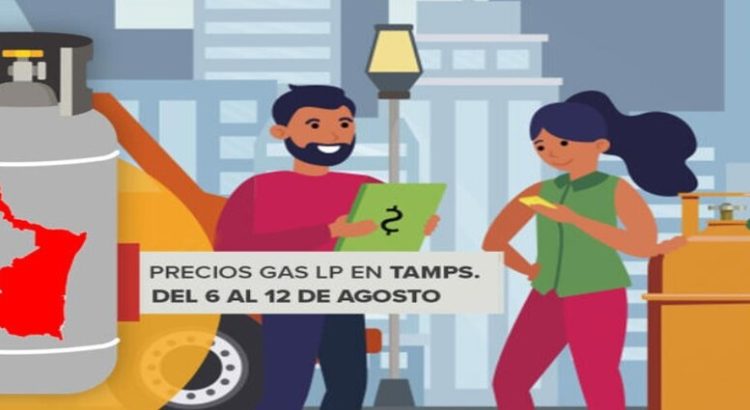 Costo del gas LP en Tamaulipas del 20 al 26 de agosto 2023