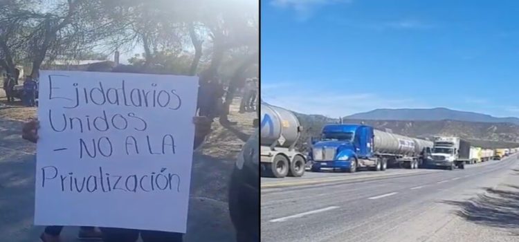 Se oponen a que sea de cuota los campesinos y cierran carretera en Tamaulipas