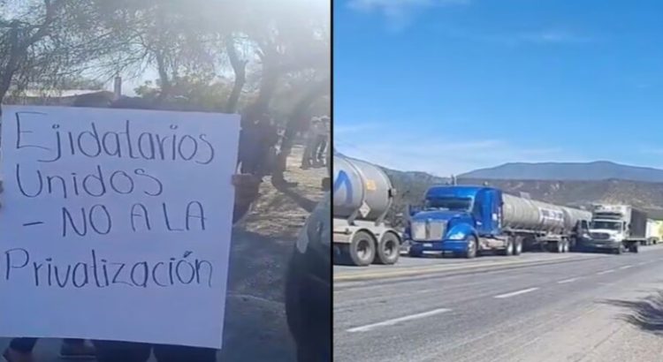 Se oponen a que sea de cuota los campesinos y cierran carretera en Tamaulipas