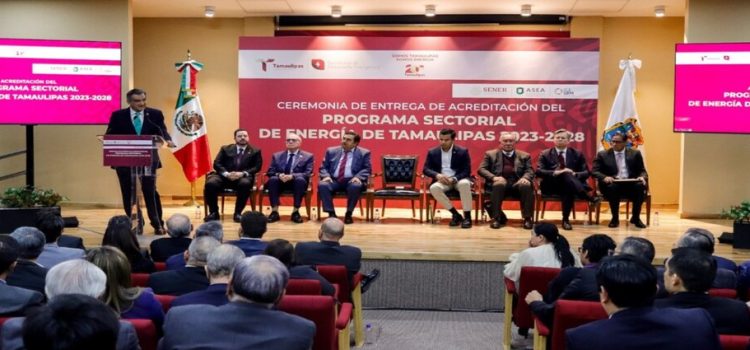 Tamaulipas con reconocimiento mundial por su programa de energía