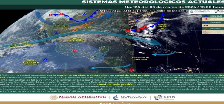 Posibles chubascos y tolvaneras para hoy en Tamaulipas