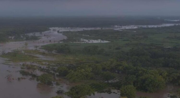 Con la tormenta “Alberto” van en aumento la Presa Vicente Guerrero en Cd. Victoria, Tamaulipas