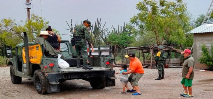 El ejército reporta la evacuación de 630 familias por creciente del río Guayalejo