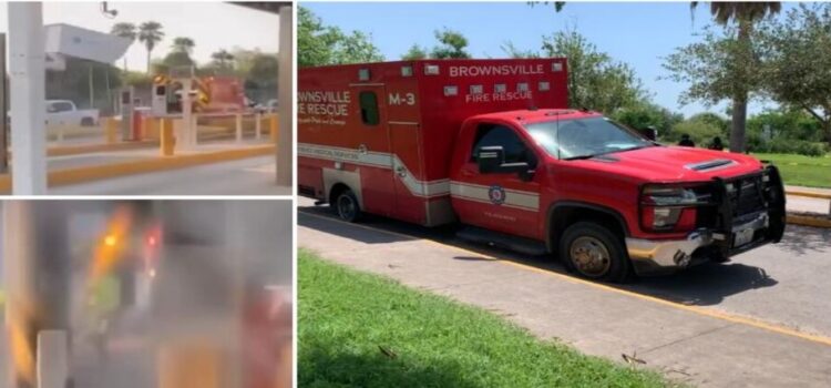 Es robada una ambulancia en EU y termina abandonada en Matamoros, Tamaulipas