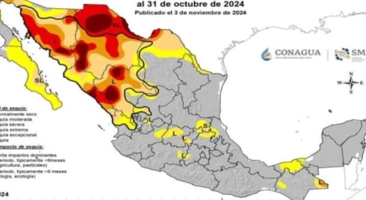 Sequía afecta casi la mitad del territorio nacional