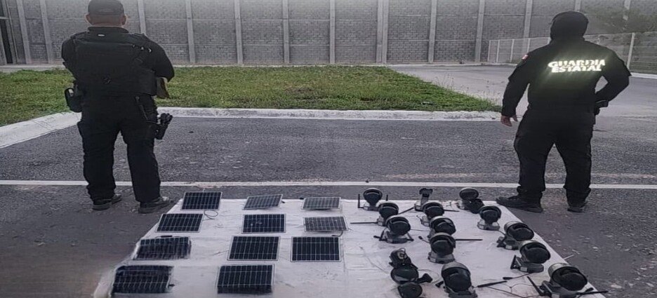 La guardia estatal desmantela más de 370 cámaras de videovigilancia irregulares en Tamaulipas