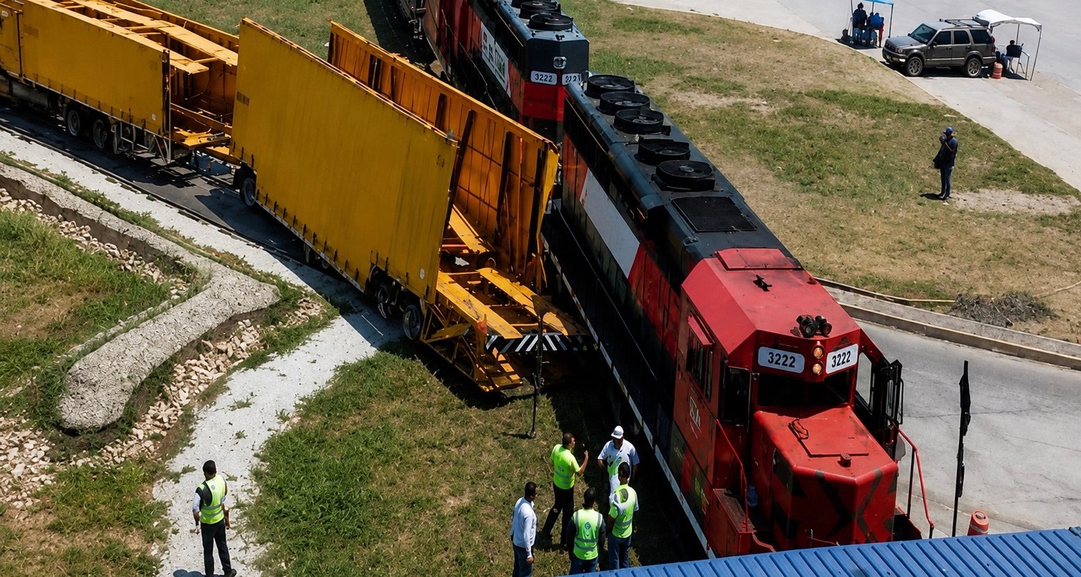 Choque entre tren y nodriza genera movilización en el acceso al Puerto de Altamira